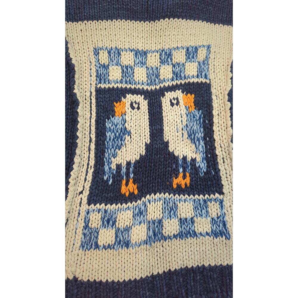 PILCRO Anthropologie Chunky Crewneck Bird Sweater - Picture 4 of 6